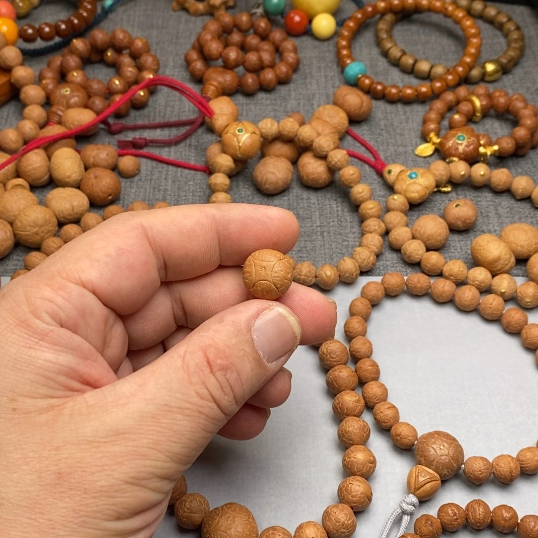 凤眼菩提手串女*。佛头三通