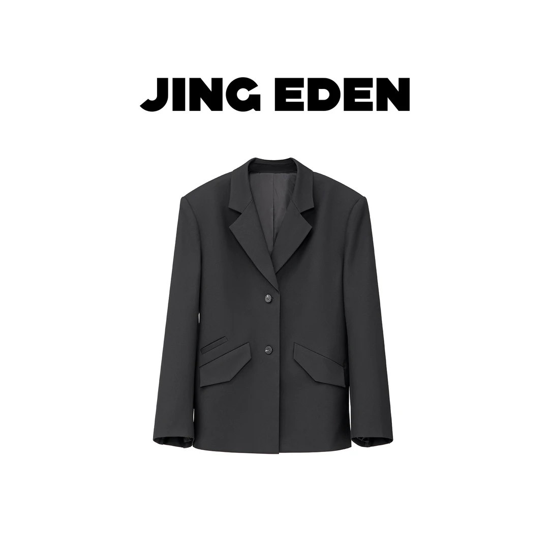 JING EDEN【后系带廓形西装】JE509W015时尚休闲极简风女士西装