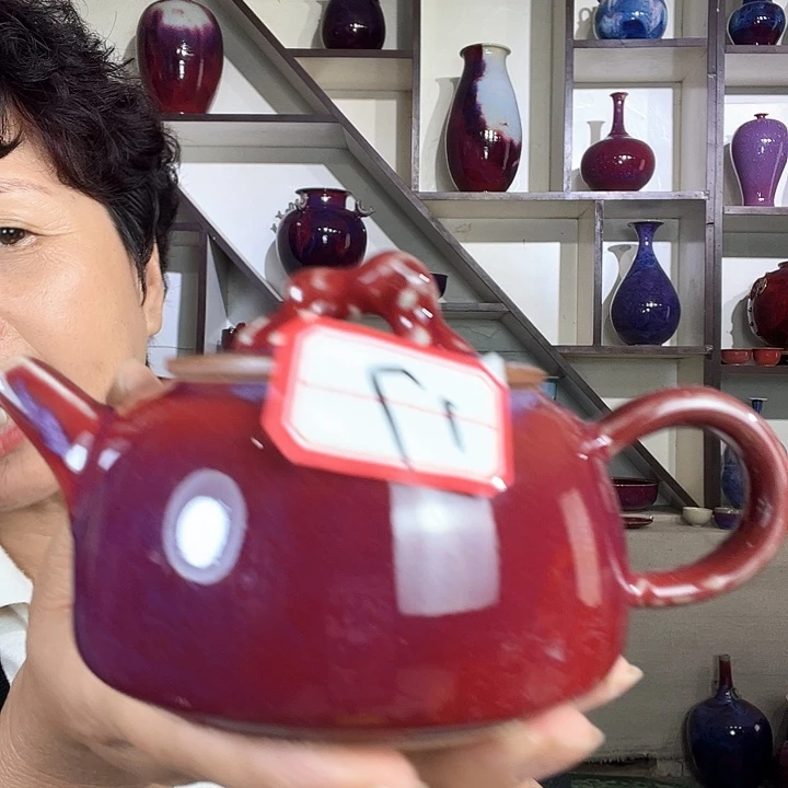 瓷片钧瓷手工艺品杯子