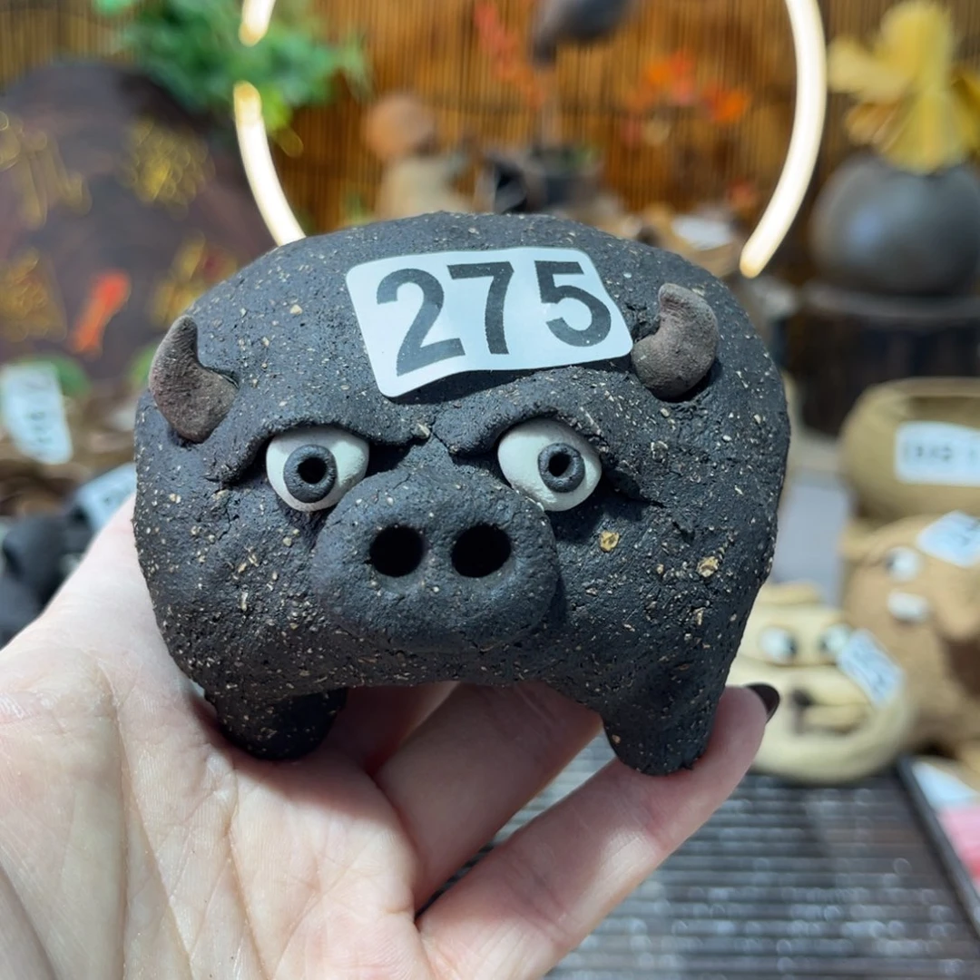 木村信鸿柴烧宝瓶