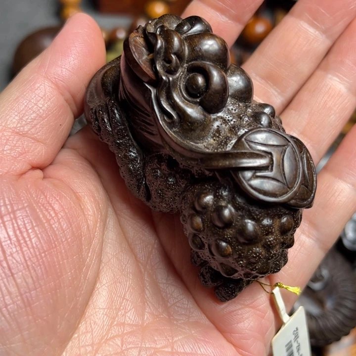 优***心印度小叶紫檀檀香紫檀金蟾