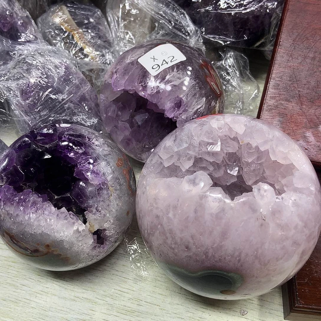 未镶嵌紫晶大型摆件（非配饰）花*累