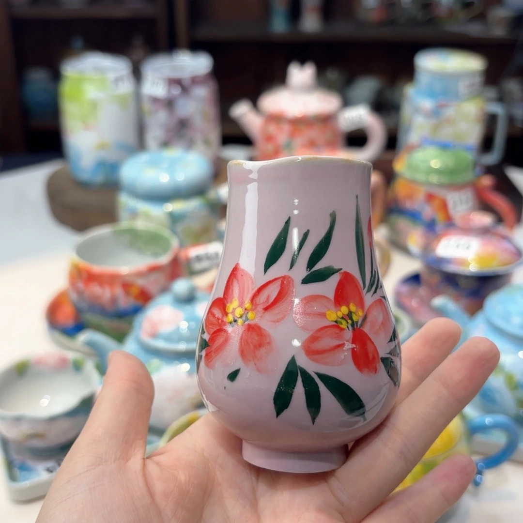 景德镇手绘高温釉下彩陶瓷茶具