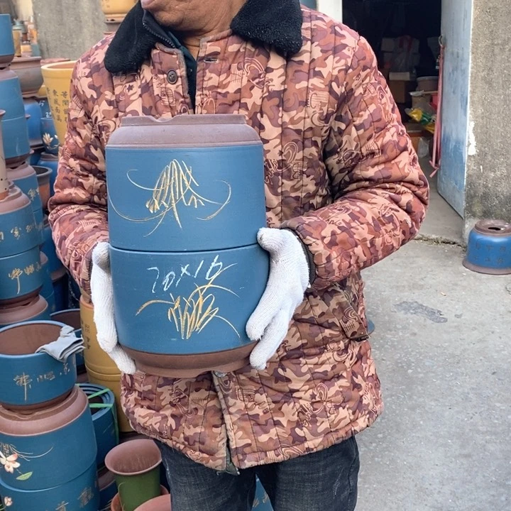 紫砂花盆紫砂花盆