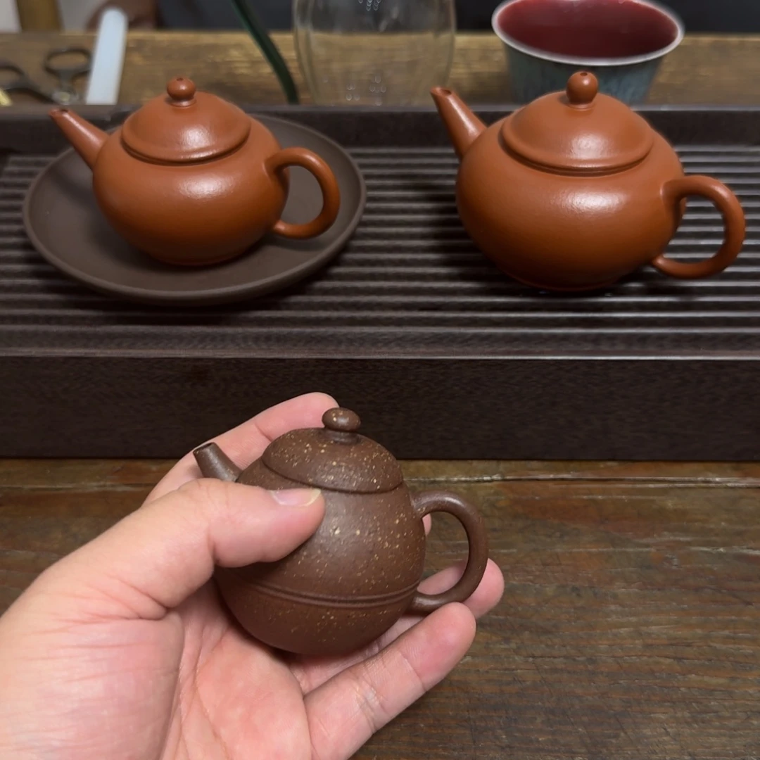 麥***記茶壶紫砂巨轮壶一把