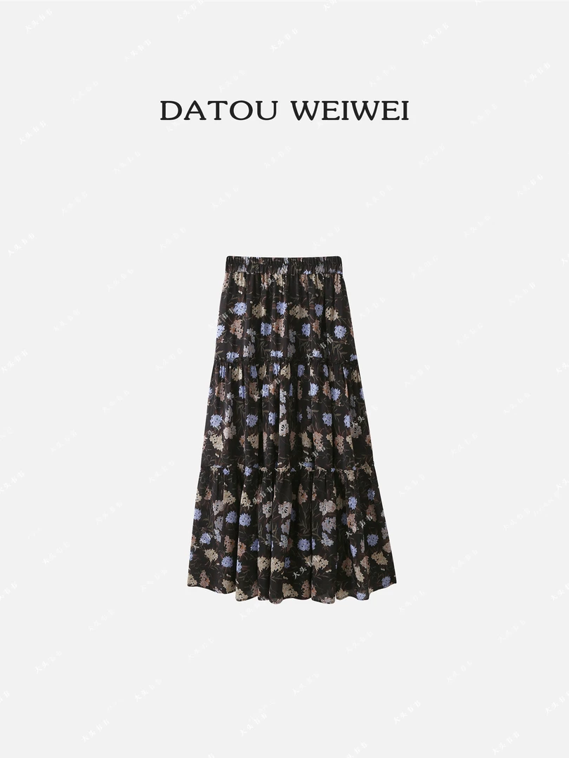 臻选系列【绣球绣球】订制印花蛋糕花边半裙552713