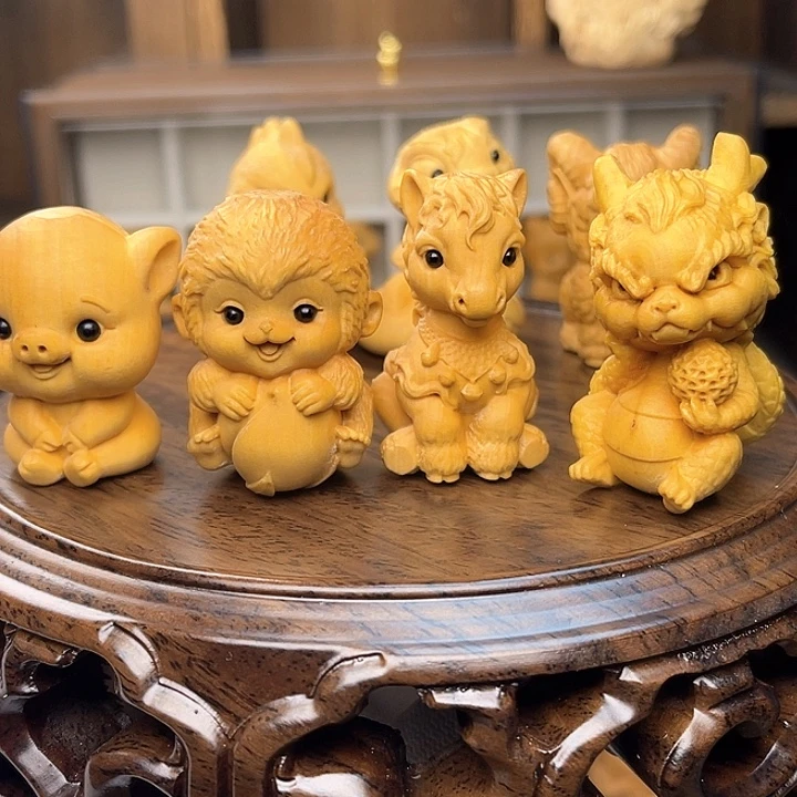 十二生肖一整套十三个摆件