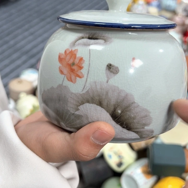 茶叶罐陶瓷家用储物罐轻微瑕疵品介意勿拍