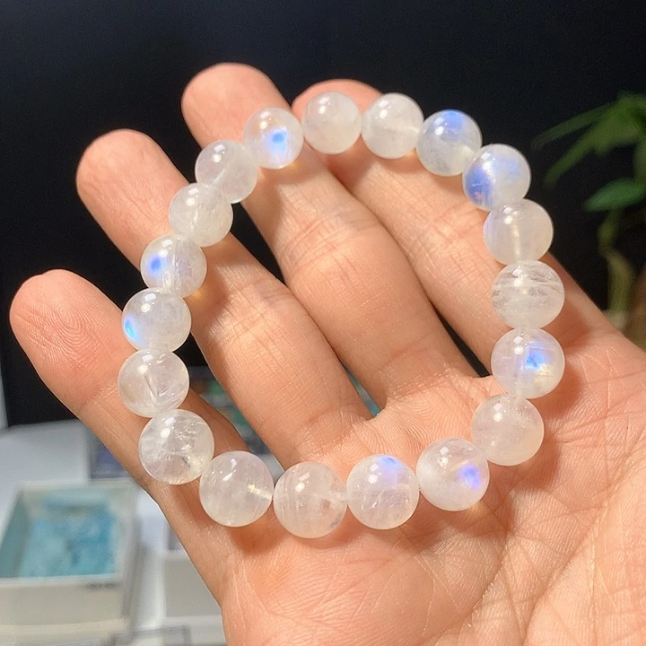 长石玉手串未镶嵌10毫米月光手串
