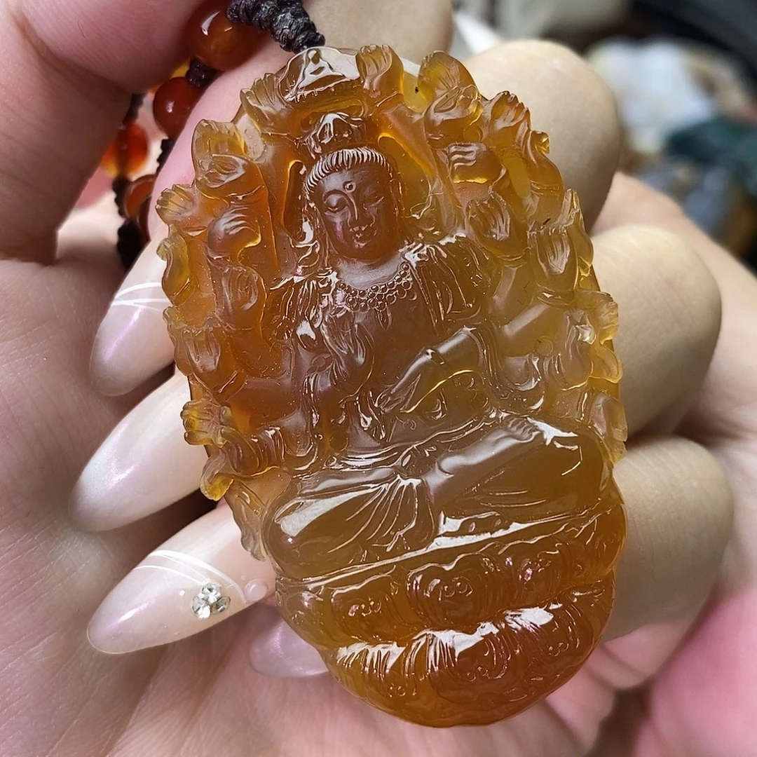 囡***乐玛瑙/玉髓未镶嵌颈饰