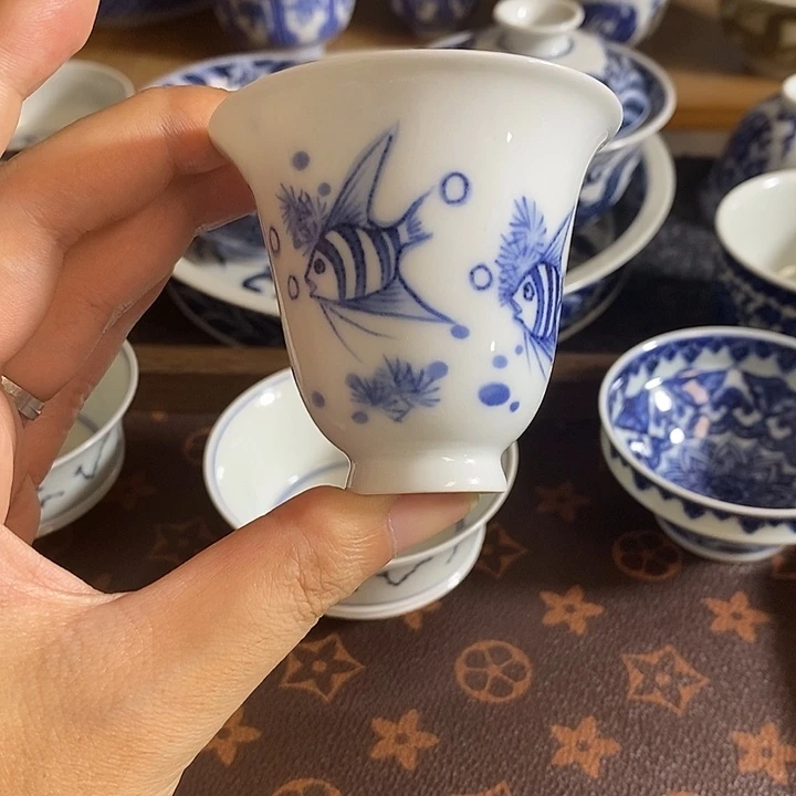 【福利】鱼乐图闻香杯