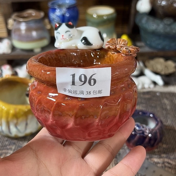 口6 手工花盆满30包邮