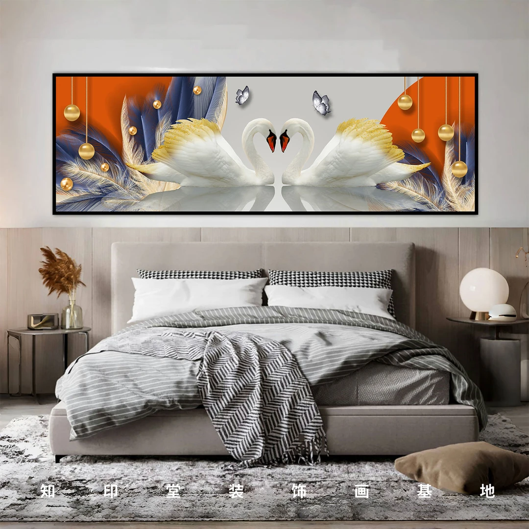 主卧床头画卧室挂画自粘墙贴纸画宾酒店客厅房间沙发景墙装饰画