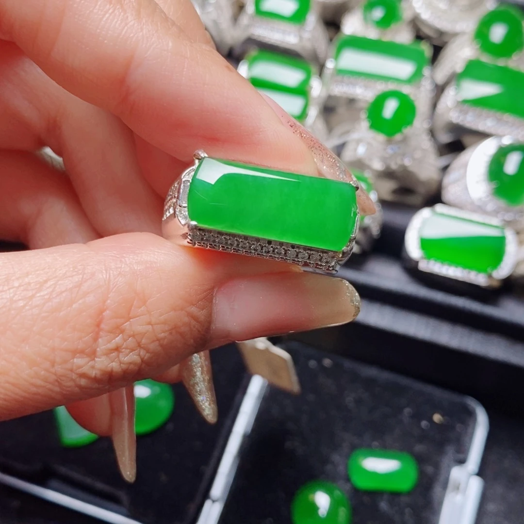 未镶嵌戒指翡翠天然翡翠正品