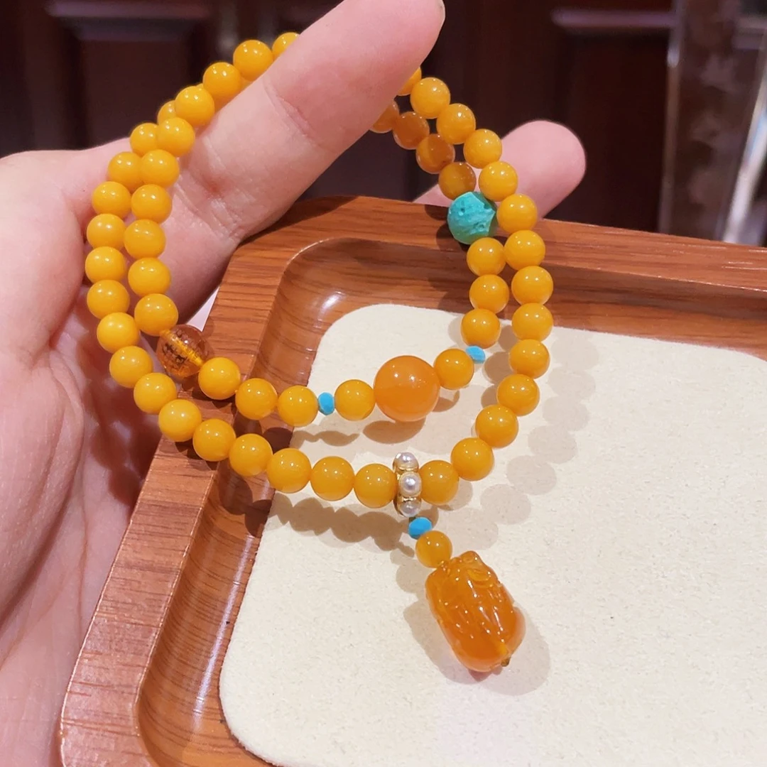 蜜蜡未镶嵌手链手串