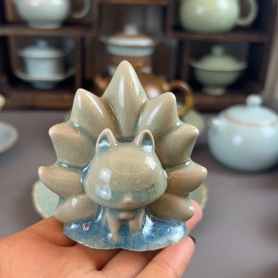 天青九尾狐小茶宠
