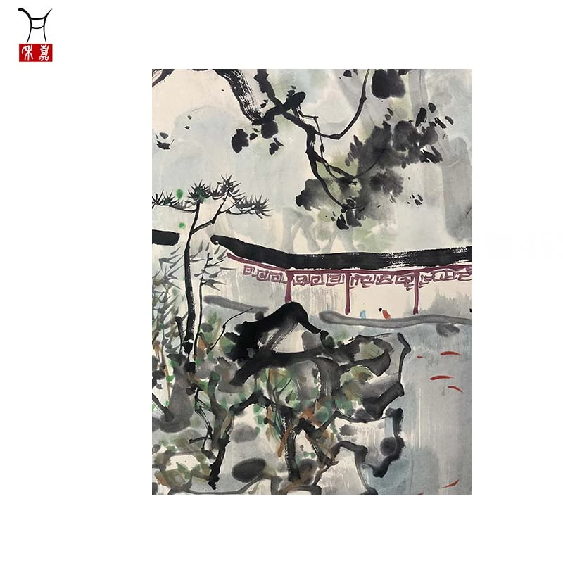 Y1020山水立轴45x68/2.7平尺