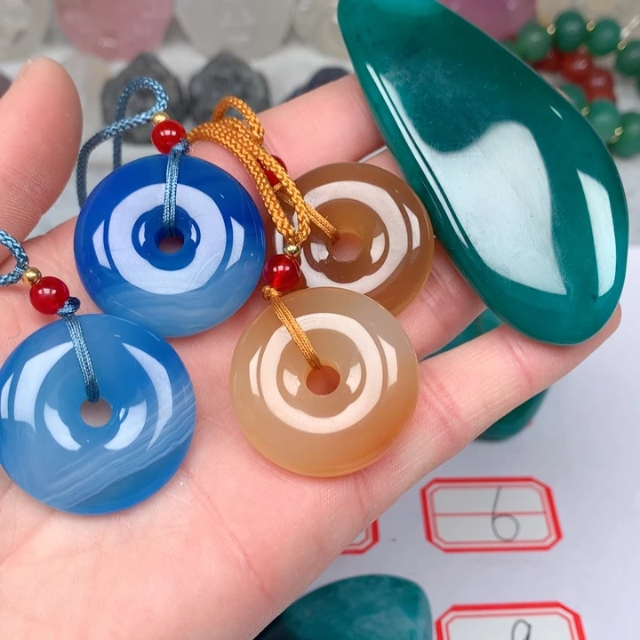 玛瑙/玉髓颈饰未镶嵌N****