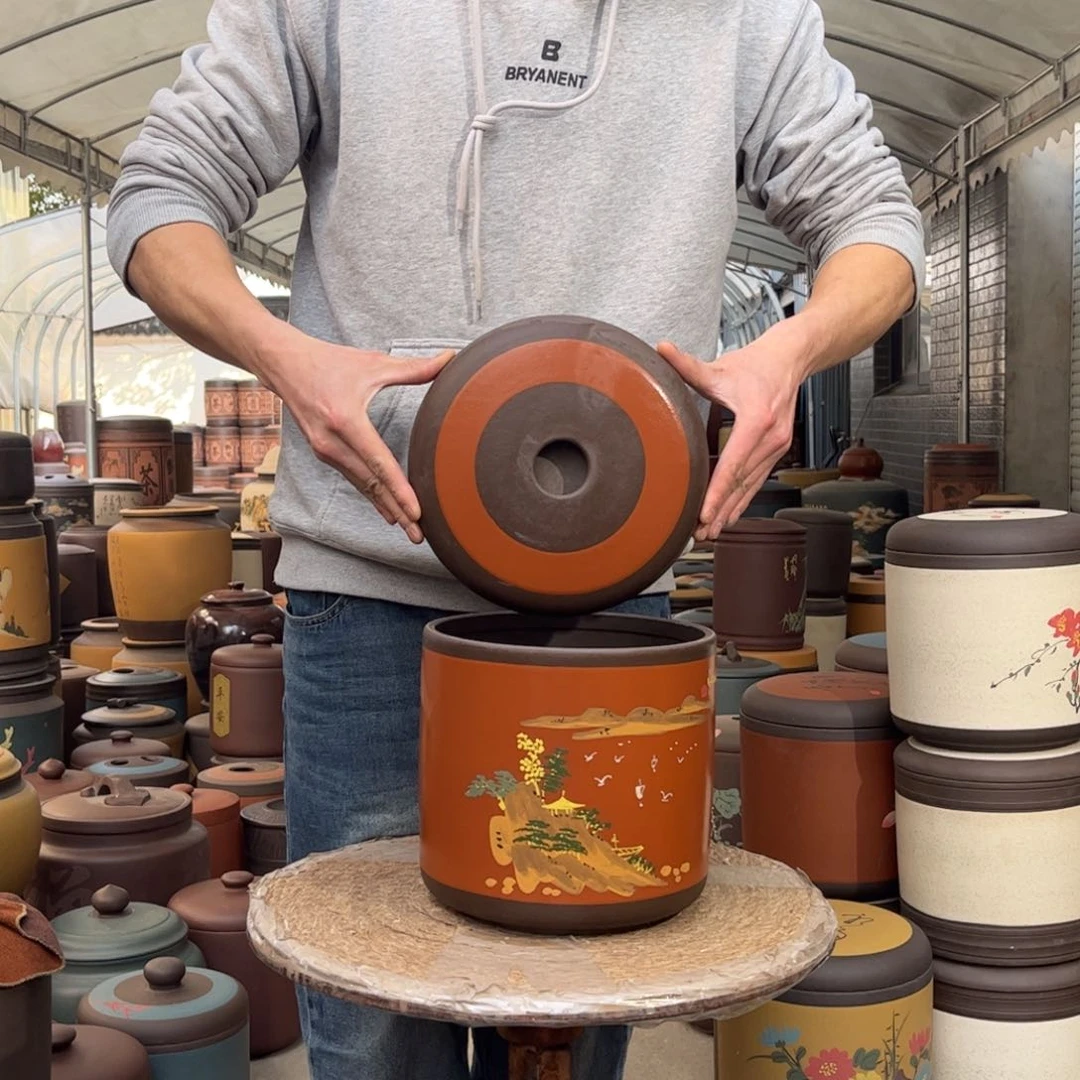 紫砂茶叶罐8 饼茶叶罐