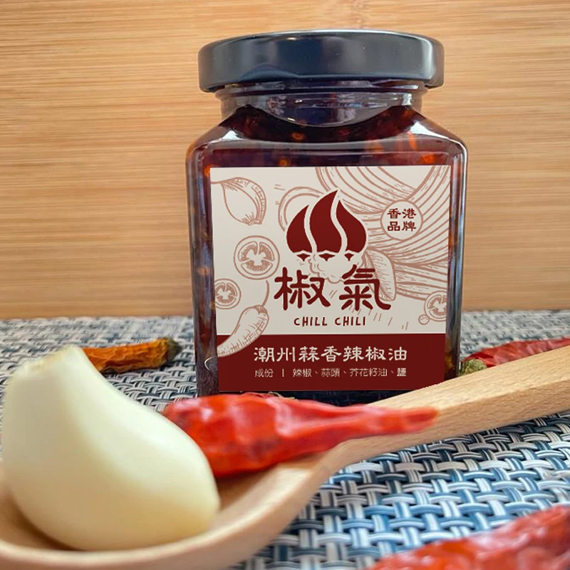 香港正品 潮州蒜香辣椒酱下饭菜香辣椒油拌饭拌面凉菜辣椒油