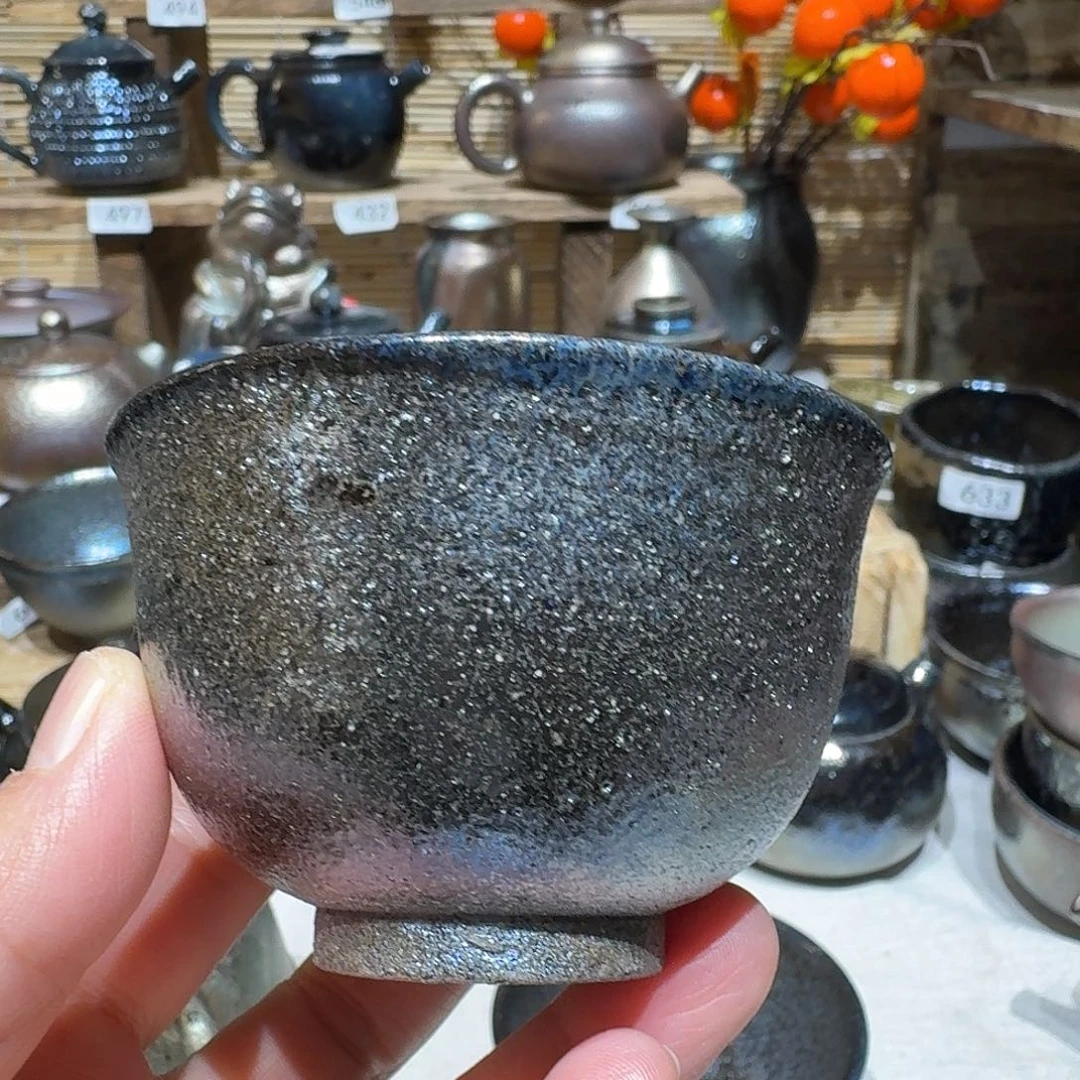 壶建水紫陶紫泥柴烧杯