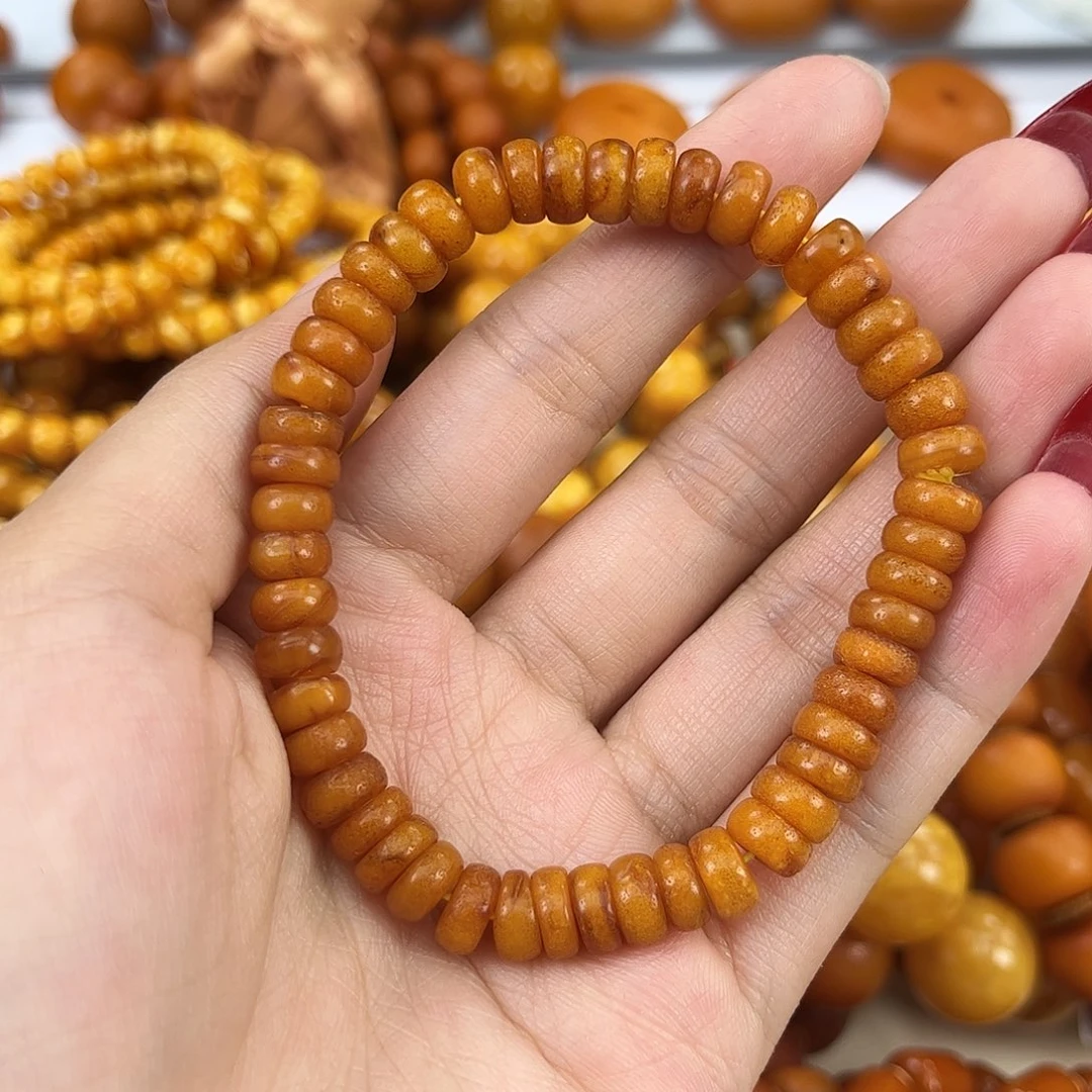 琥珀颈饰未镶嵌蜜蜡