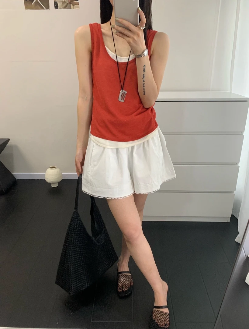 囍番家（听到名字再拍，NO退换！）通勤显瘦白色短款休闲夏季外穿宽松