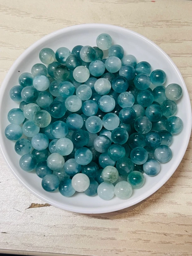 蓝飘花散珠A529 卡12MM  20颗（赠弹力绳）