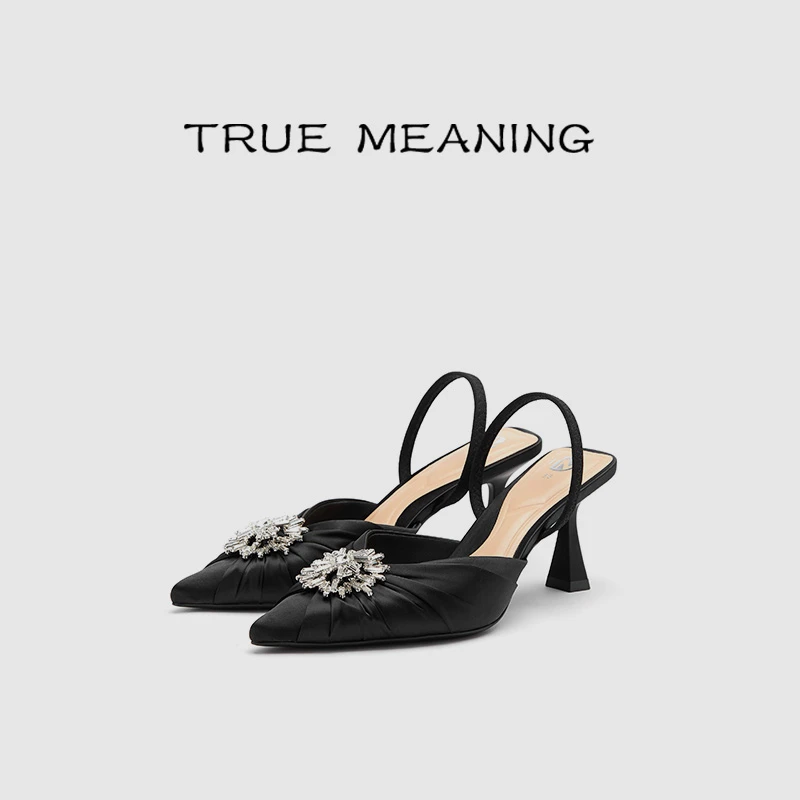 True Meaning【月色潇湘】欧若风细跟鞋尖头带高跟鞋