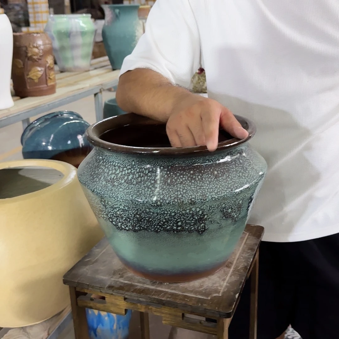 紫砂花盆杨杨花盆0910-536