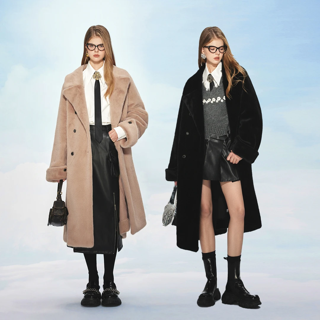 ITIB JK by 4LE设计师款 翻领外套女中长款I234IH0060372