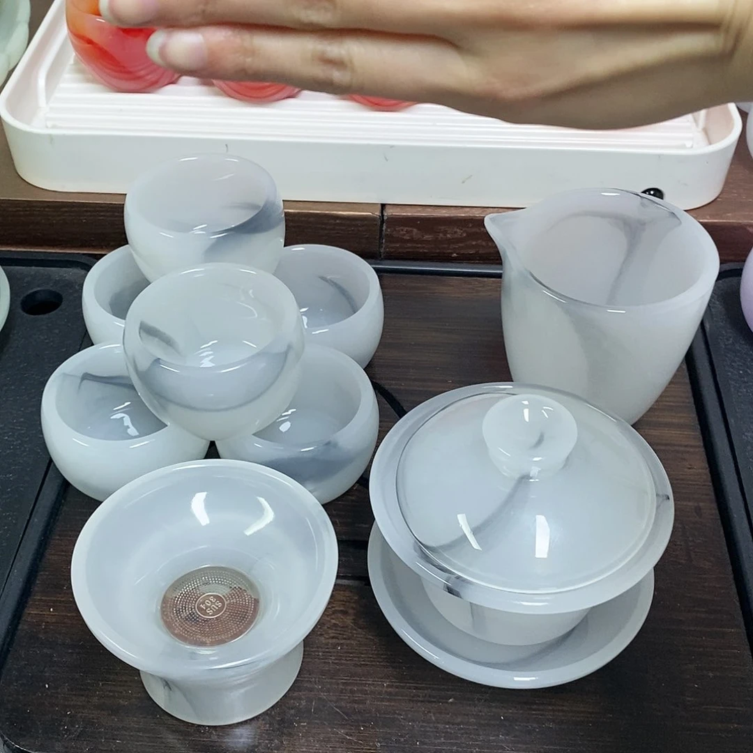 高端琉璃茶具套装