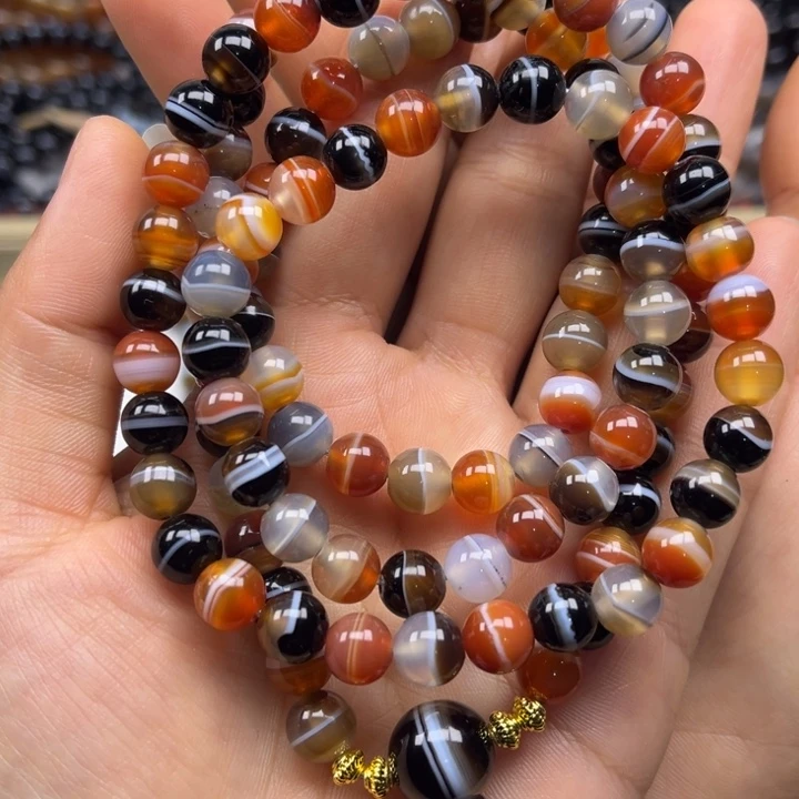 玛瑙/玉髓未镶嵌手链