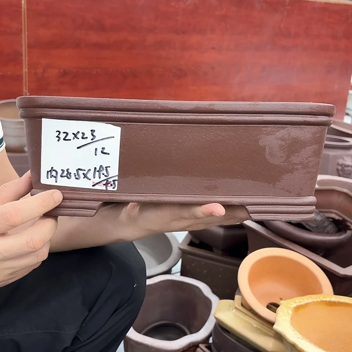 紫砂花盆紫砂的颜色很好看呀