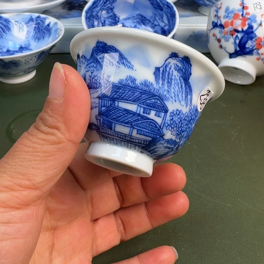 陶景德镇纯手绘茶具圆圆238