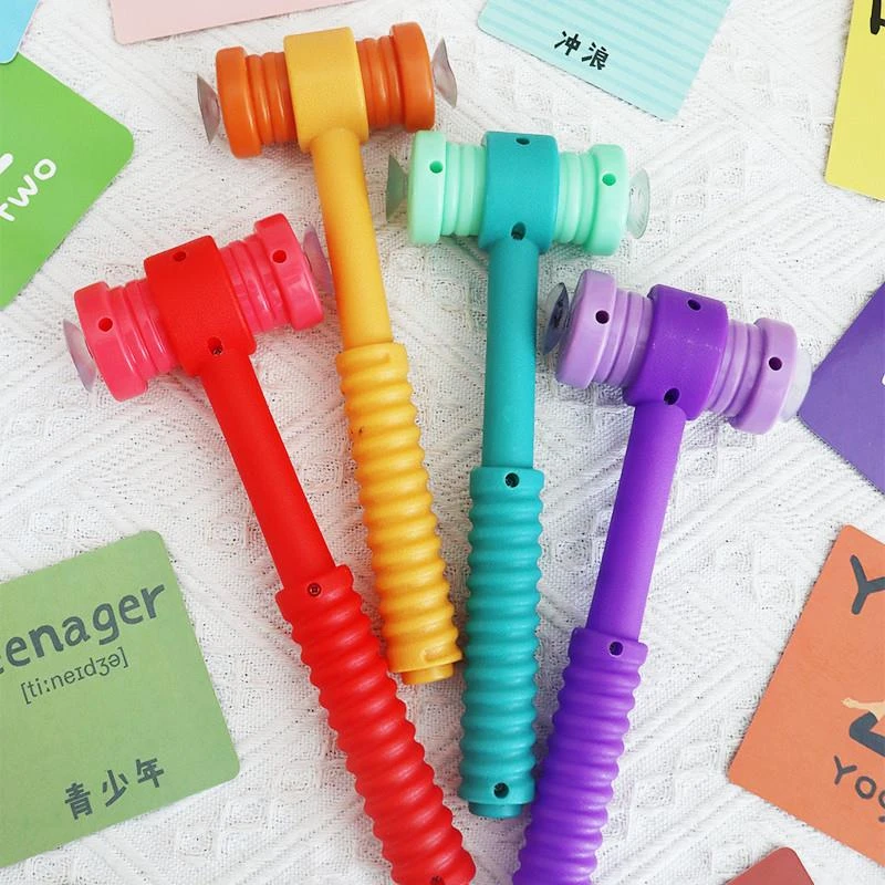 吸盘锤幼儿识字启蒙锤子玩具儿童打地鼠游戏道具英语课堂游戏教具