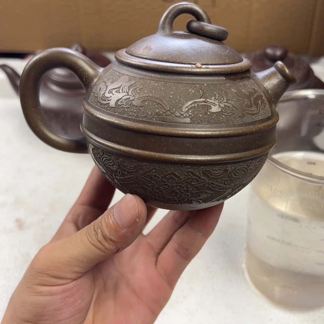 茶壶紫砂宜兴原矿紫砂壶350毫升容量