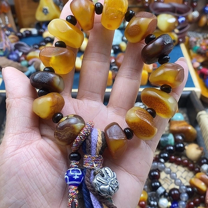 蜜蜡未镶嵌手串手串