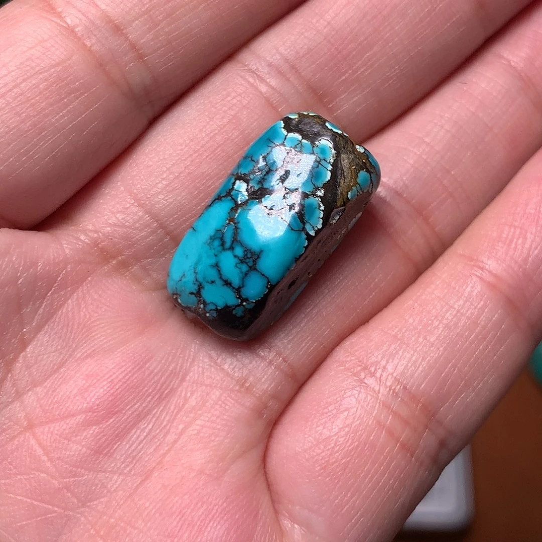 心***开绿松石未镶嵌珠宝奇石