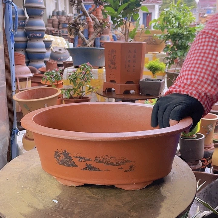 紫砂宜兴紫砂红椭圆30