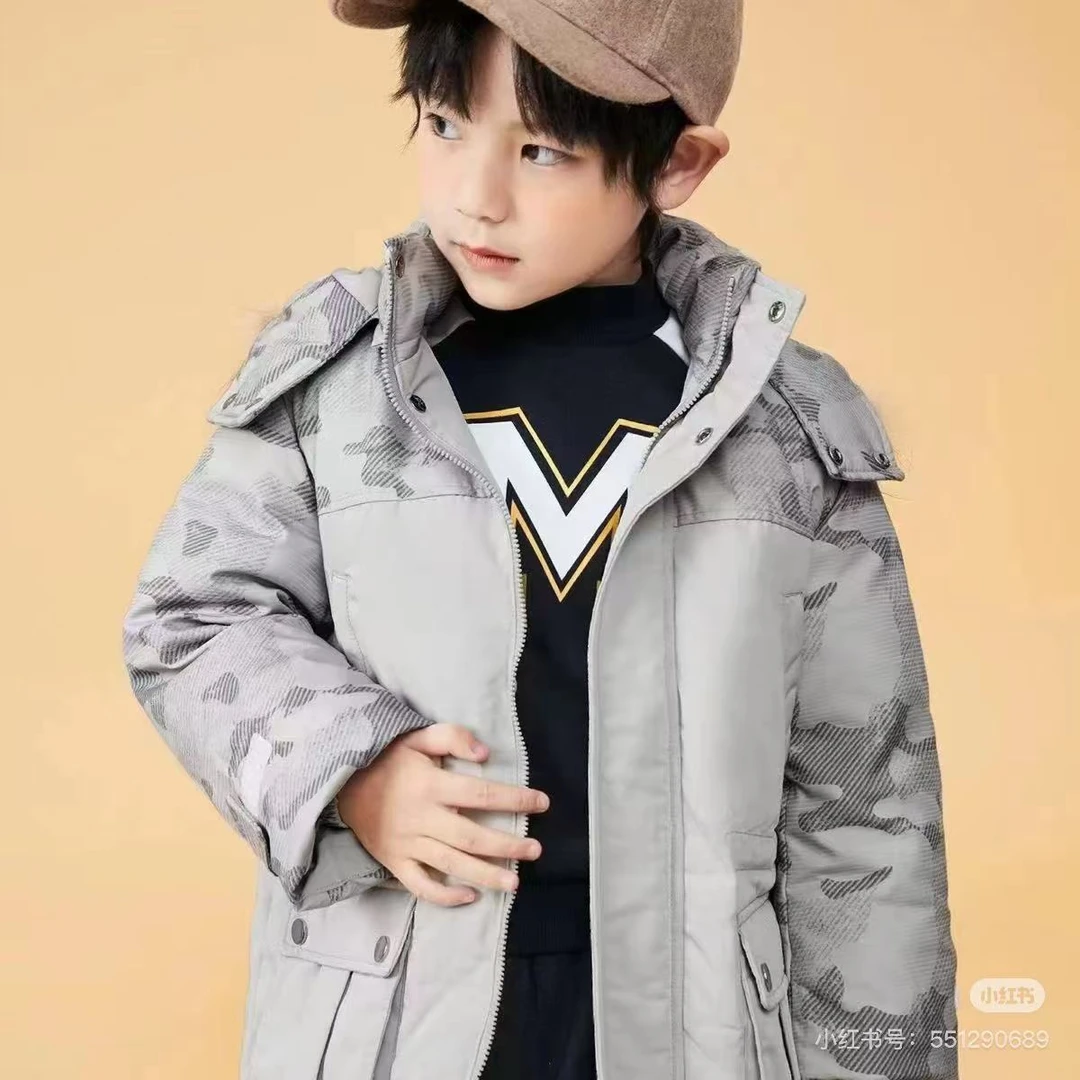 1480【T0379】时尚工装风大口袋保暖羽绒服F1ACM4X58