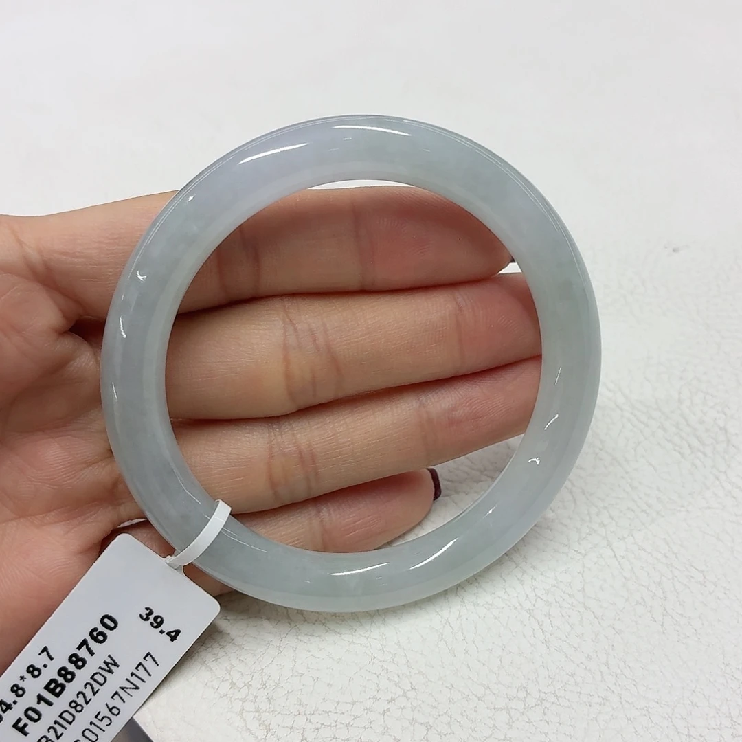 翡翠手镯未镶嵌缅甸翡翠手镯54.8