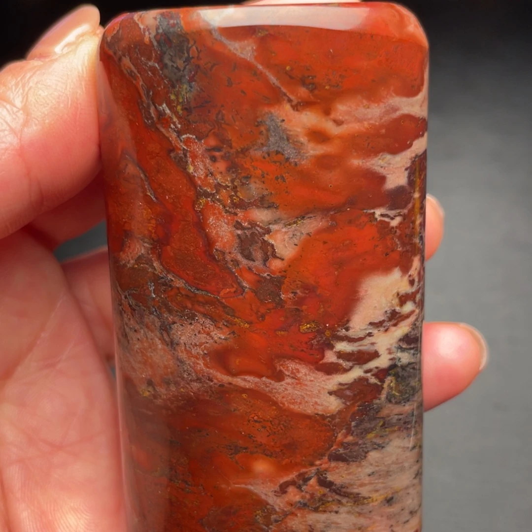 一***茶田黄石昌化石手把件摆件印章