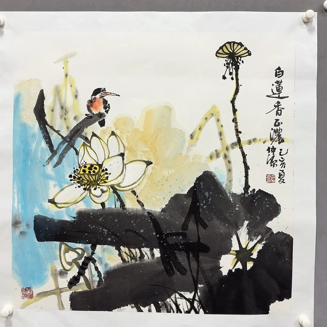 国画亲笔手绘放心去藏