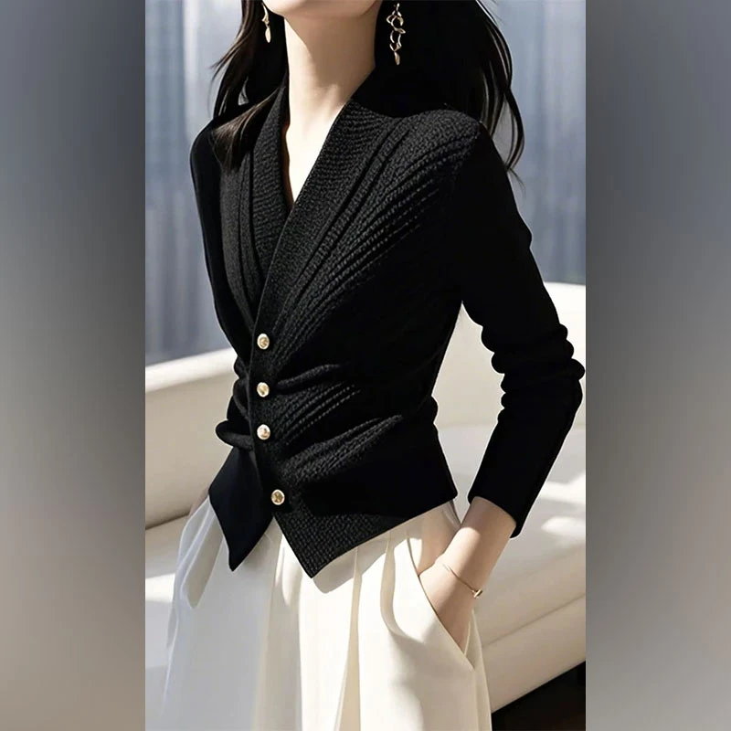 慵懒高级感超好看毛衣2025冬新款特漂亮气质收腰内搭针织开衫