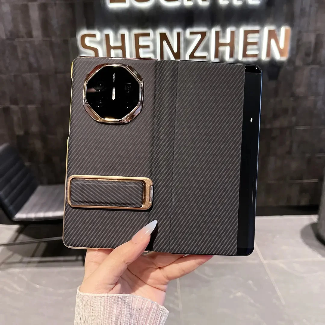 适用华为matex6翻盖手机壳碳纤维纹全包保护套matex5典藏版防摔x3