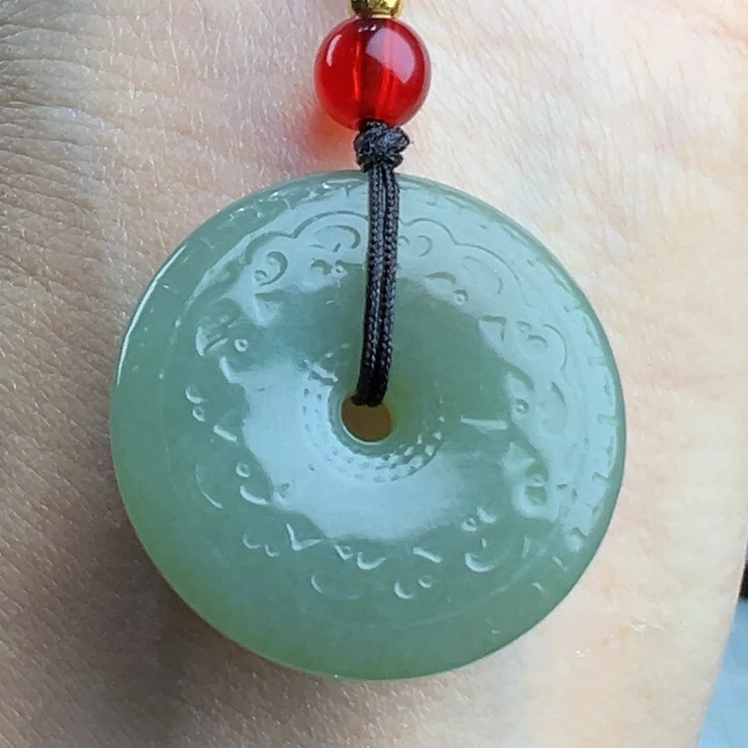 颈饰未镶嵌和田玉平安扣25