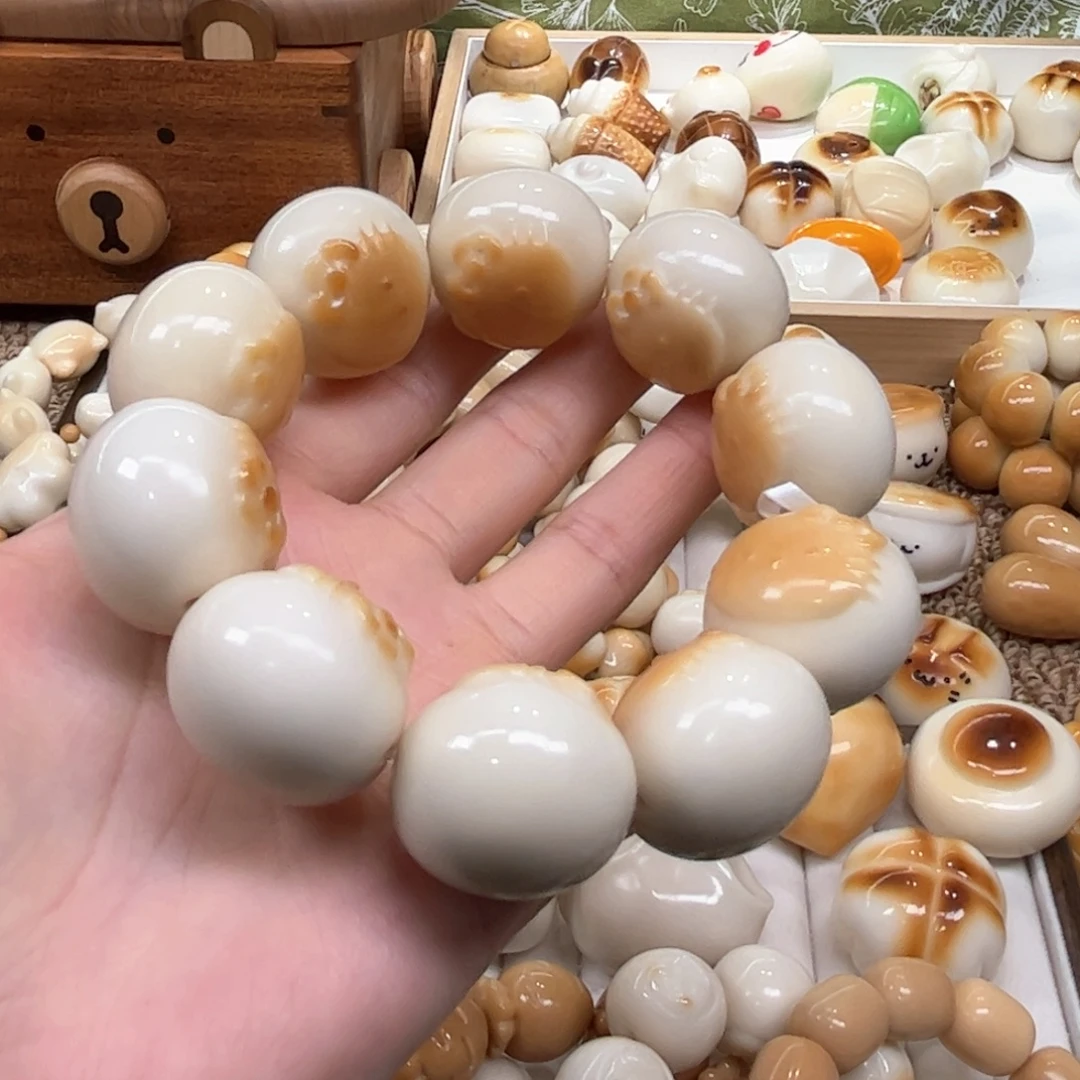 菩提根/象牙果手串9.26.36象牙果浮雕kt馒头