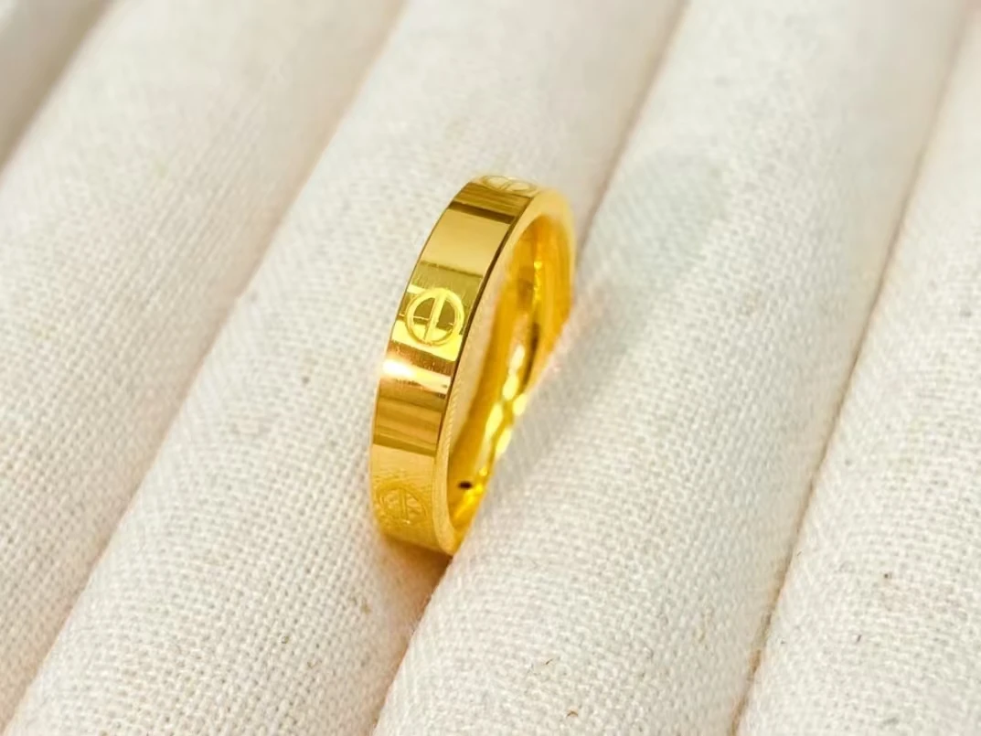 【燕老板宠粉】卡家一字素戒情侣戒