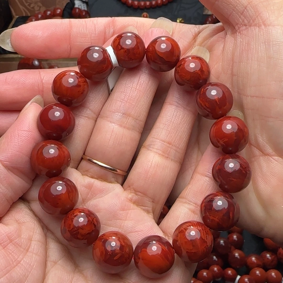 昭***临南红玛瑙未镶嵌手串